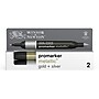 Winsor & Newton Promarker Dual-Tip Alcohol Based Marker, Metallic Gold + Silver, 2/Pack (WNX0290150)~#|#~A511DF16-D224-4F3E-B2921856E7B0495F_sc7
