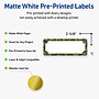 Avery Rectangle Multipurpose Labels, 1" x 2-5/8", White, 160/Pack (19479370492)~#|#~A512D250-5C94-4B59-BC593DEE9BC47498_sc7