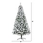 Nearly Natural 8-ft Flocked Rock Springs Spruce Artificial Christmas Tree (T1748)~#|#~A515757B-40F7-46A4-960D22912D61EBA3_sc7