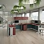 Bush Business Furniture Office in an Hour 63"H x 129"W 2 Person F-Shaped Cubicle Workstation, Hansen Cherry (OIAH008HC)~#|#~A51A1128-9013-40AE-87E20B6A9F4785E0_sc7