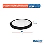Bulbrite 7" Round 10.3-Watt 3000K LED Flush Mount Light, 1150 Lumens, Black (773605)~#|#~A51DA7CE-5DD5-4D8D-A4E9E20EE0C8C9D5_sc7
