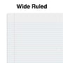 Staples Premium Poly 1-Subject Notebook, 8" x 10.5", Wide Ruled, 100 Sheets, White (ST25543D)~#|#~A51F3994-A72E-46DB-93025257DF145375_sc7