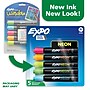 Expo Neon Window Dry Erase Markers, Bullet Tip, Assorted Colors, 5/Pack (1752226)~#|#~A528E0E4-27A3-4C62-A9826FEE1444B457_sc7