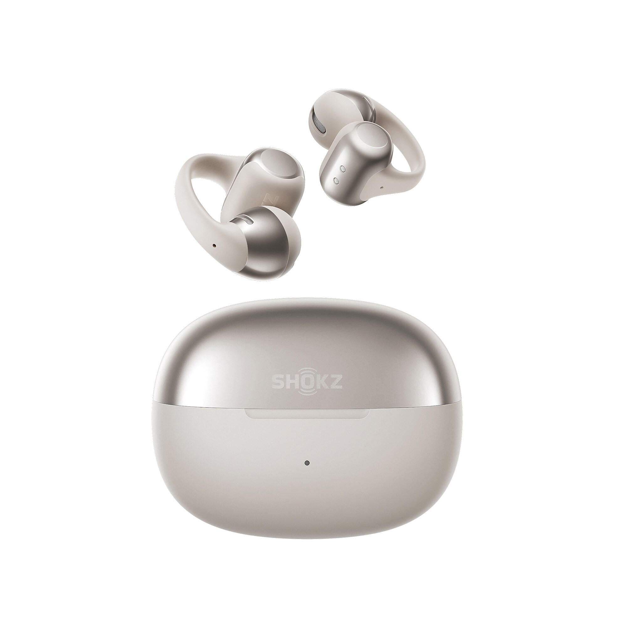 Shokz OpenDots ONE TWS Wireless Open-Ear Clip-on Earbuds & Charging Case, Bluetooth, Gray (E310-ST-GY-US) Sansujyuku sansujyuku.com