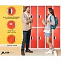 AdirOffice 72"H 2-Tier Red Storage Locker (ADI629-202-RED-DL)~#|#~A52CDCC5-FD4E-485F-878432807C606E10_sc7