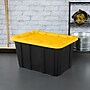 Sterilite 108 Quart Industrial Garage Tote with Snap-on Lid, Plastic, Yellow/Black (50659Y06)~#|#~A52CFD80-FE6D-4C6F-A2BCE5A6C549027C_sc7