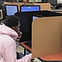 Classroom Products Foldable Cardboard Freestanding Privacy Shield, 19"H x 26"W, Black/Kraft, 20/Box (VB1920 BK)~#|#~A52D9BD3-9BE9-45E7-93F7C8D767989124_sc7