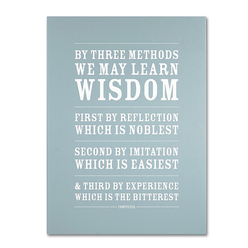 Trademark Megan Romo "Three Ways to Wisdom" Gallery-Wrapped Canvas Art, 26" x 32" image 1