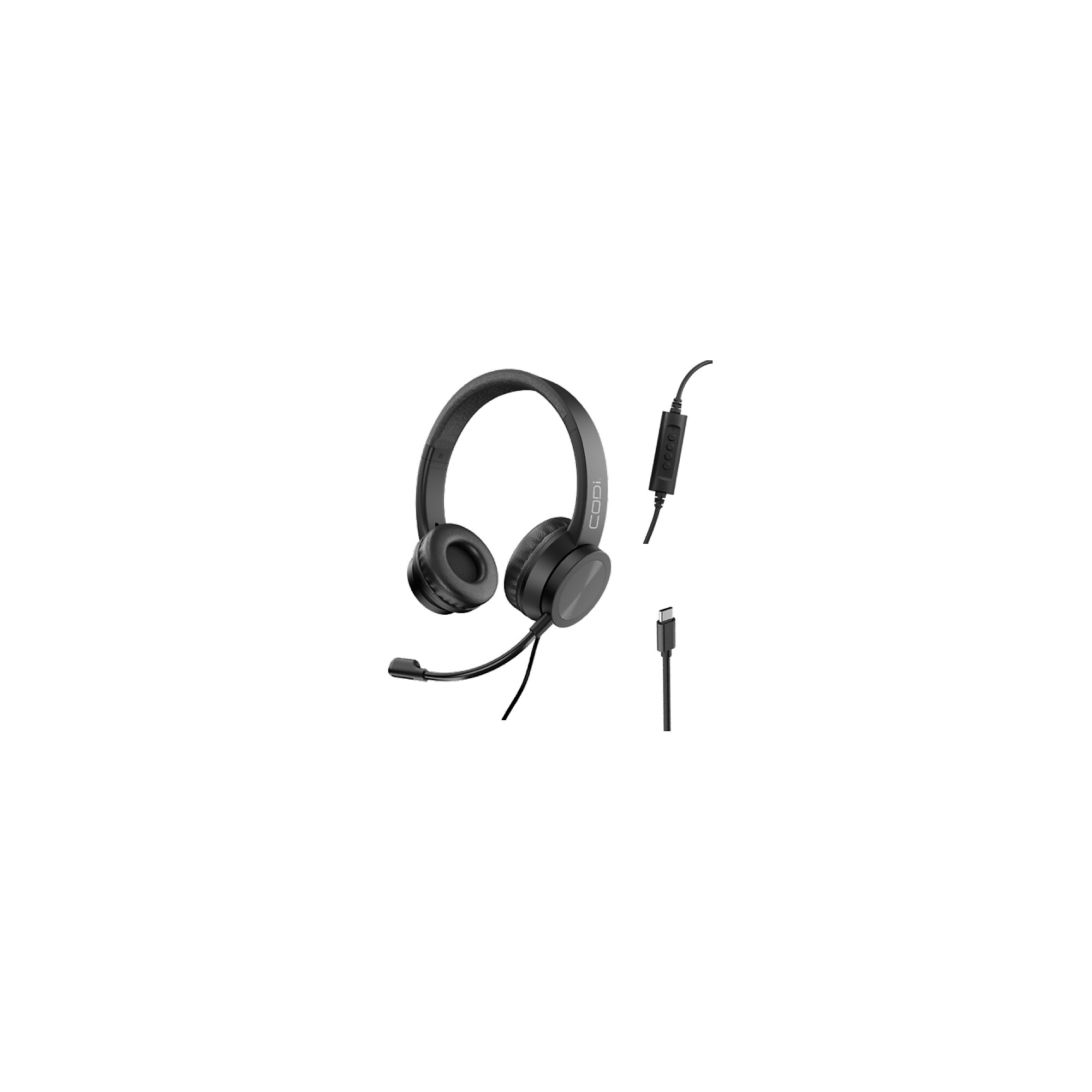CODi Voice-Isolating USB-C Headset with Boom Microphone, Black (A04503) Simolary simolary.com