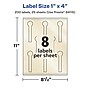 Avery Pearlized Ivory Decorative Edge Multipurpose Labels, 1" x 4", Ivory, 200/Pack (94115)~#|#~A538AF77-31A7-4CEC-98F152D130A5DFC6_sc7