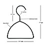 Nahanco Metal Clothes Hangers, Black, 10/Carton (AHLHMB10)~#|#~A53A19F8-41EF-4BCC-A9DC8C323D20816D_sc7