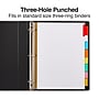 Staples Big Tab Insertable Paper Dividers, 8-Tab, Multicolor, Customizable Binder Dividers for Office & School~#|#~A53EA86A-42DB-494B-891D161BC880719E_sc7