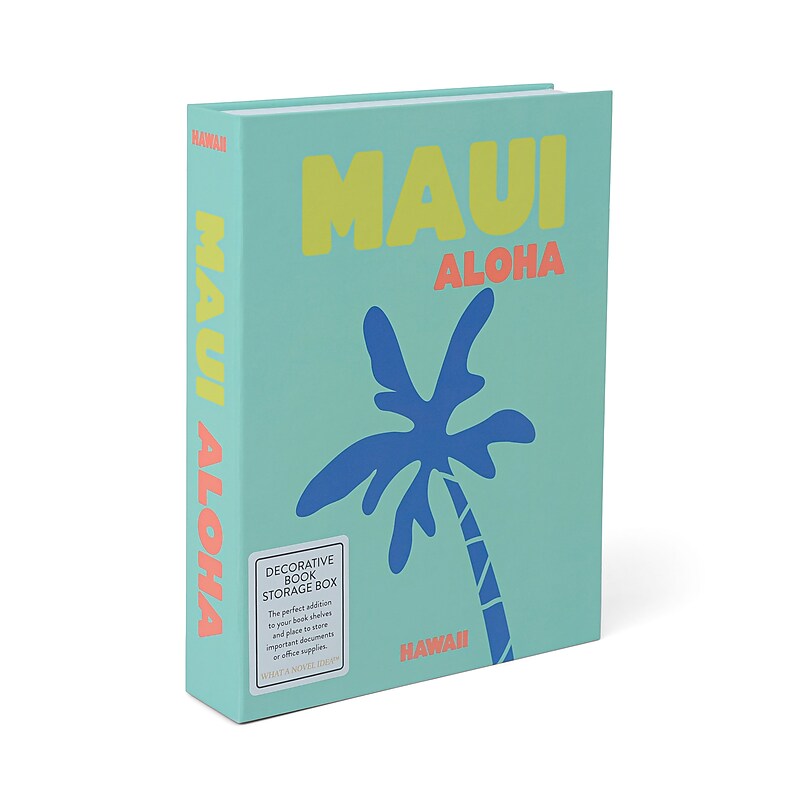 DesignWorks Ink Maui Book Storage Container with Lid, Paperboard, Multicolored (TBBX-104) image 1