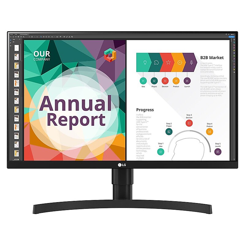 LG 27" 4K Ultra HD LED Gaming Monitor, Black (27BN85UN-B) image 1