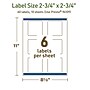 Avery Dissolvable Square Multipurpose Labels, 2.75" x 2.75", Off-white, 60/Pack (94109)~#|#~A54ADC9B-A664-4A9C-A83170215F0FE6AB_sc7