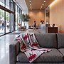 Safavieh Holiday Collection 4'-2" x 5'-0" Dasher Throw, Grey/Red (HOL2016A-5060)~#|#~A54B4D6D-57A4-4E30-A4DE43CAEFBBB3A9_sc7