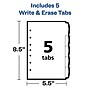 Avery Style Edge Mini Insertable Plastic Dividers, 5 Tabs, Multicolor (11118)~#|#~A54CB6BF-B375-4DCE-94814664914AC150_sc7