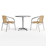 Flash Furniture Lila Indoor-Outdoor 31.5'' Round Table Set with 2 Rattan Chairs, Beige (TLH32RD020BGCH2)~#|#~A54D1FE2-D5FB-44A0-BE42202DC8C64D5A_sc7