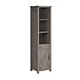 Bush Furniture Knoxville 72"H 5-Shelf Bookcase with Door, Restored Gray (CGB118RTG-03)~#|#~A5535C81-BF88-4AFC-9EB44F7CA43AF618_sc7