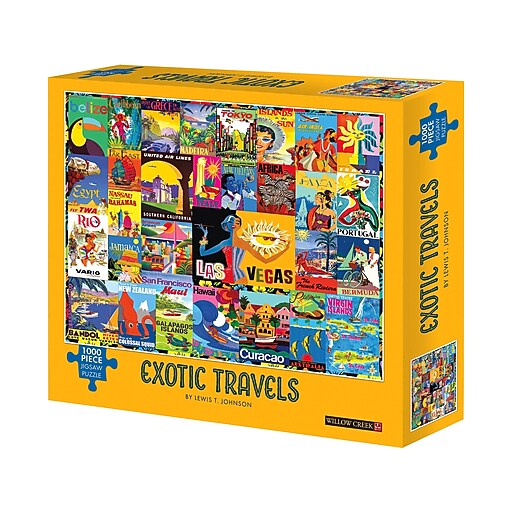 Willow Creek Exotic Travel 1000Piece Jigsaw Puzzle (49182) Staples