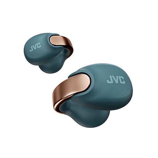 JVC Nearphones Wireless Open-Ear Earbuds, Bluetooth, Teal (HANP1TA