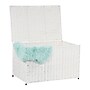 Household Essentials 125.6 Quart Sturge Chest, Wicker, Arctic White (ML-7165)~#|#~A55DD37C-170E-4682-B0C86B3433B5D7B7_sc7