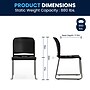 Flash Furniture HERCULES Series Plastic Contoured Stack Chair with Sled Base, Black/Gray (RUT238ABK)~#|#~A560139D-61D0-43C8-B6CD0C328BB977B2_sc7