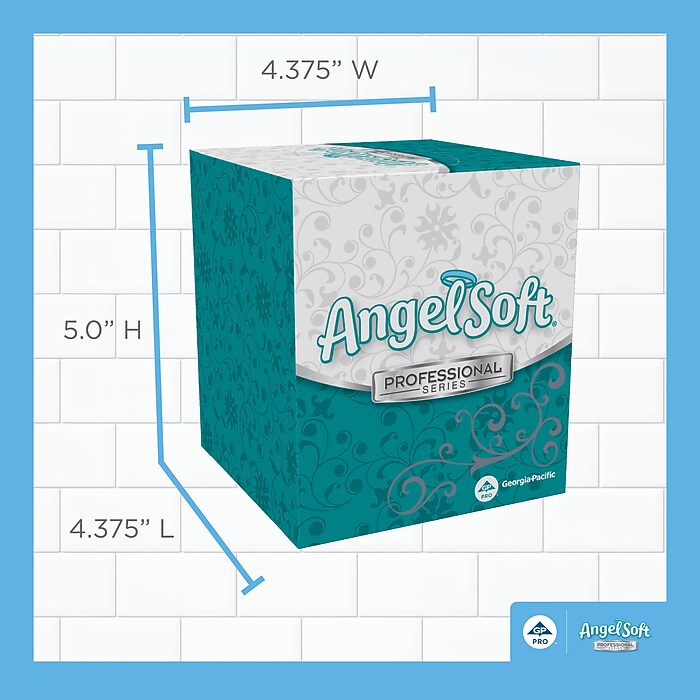 Angel Soft Professional Series Facial Tissue, 2-Ply, 96 Tissues