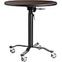 NPS PCT Series Premium Plus 36" Round Café Table, Adjustable Height, Black/Mahogany (PCT136PBTMMY)~#|#~A5652050-2994-495A-A83EAD88EF98D11F_sc7