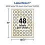 Avery Pearlized Ivory Burst Multipurpose Labels, 1", Ivory, 4800/Box (94606)~#|#~A56A8B4E-59FF-45EF-8E6FBAA5F13C6DC9_sc7