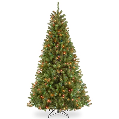 National Tree Company 6.5 ft Pre-Lit North Valley Spruce Artificial Christmas Tree