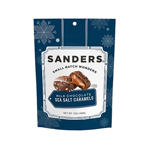 Sanders small batch wonders miniatures sea salt caramels milk chocolate