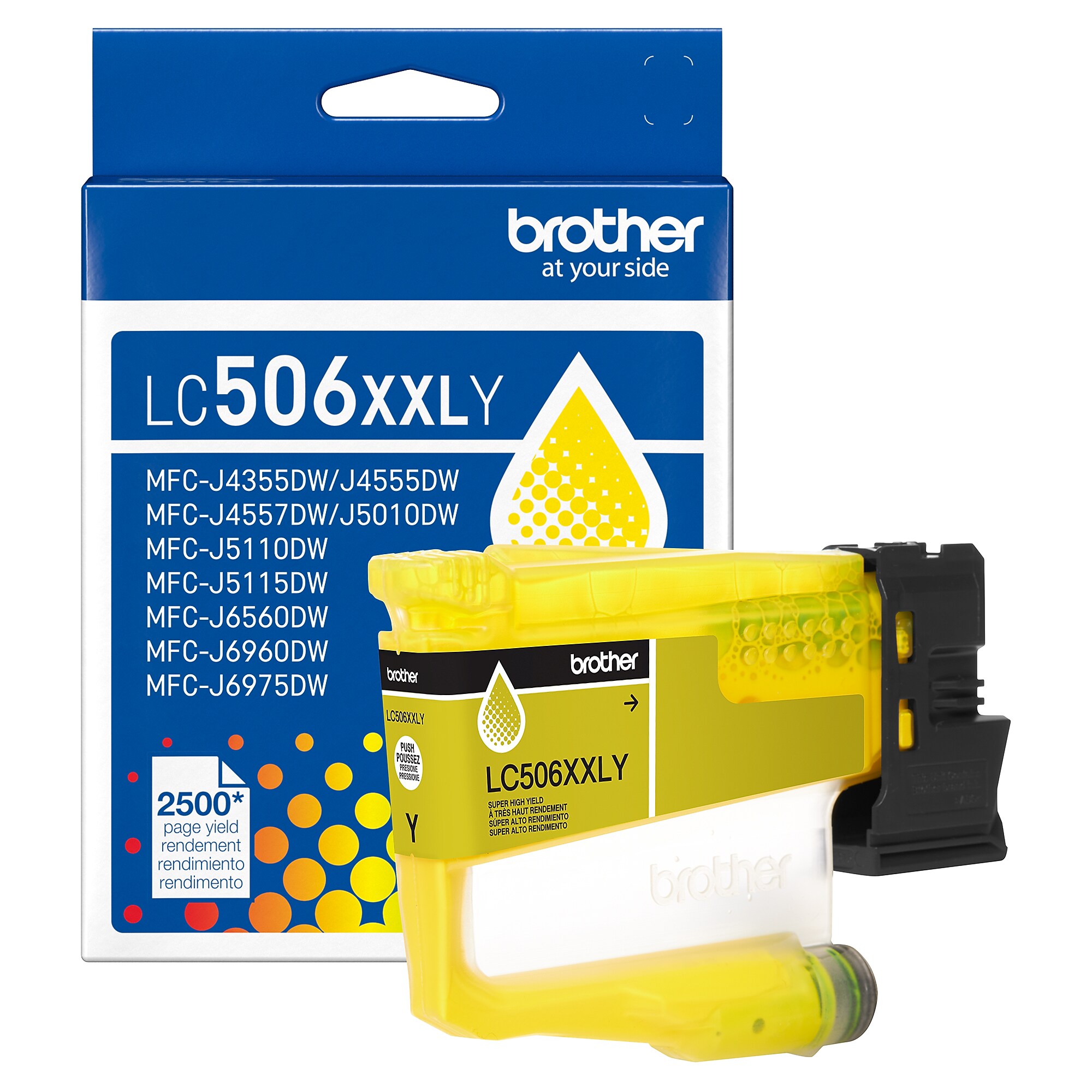 Brother LC506XXL Yellow Super High Yield Ink Cartridge, Prints Up to 2,500 Pages (LC506XXLYS) Sansujyuku sansujyuku.com