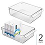 iDESIGN Small Stackable Plastic Storage Bin, Clear, 2/Pack (28319M2)~#|#~A57C0BCD-039A-4744-AA6D65557E8A896F_sc7