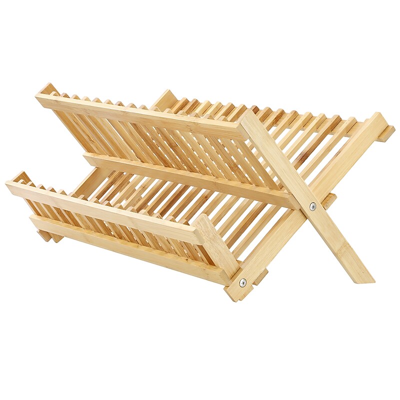 Megachef Bamboo Dish Racks, Brown (935122140M) image 1