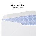 Staples™ Gummed Security Tinted #10 Business Window Envelopes, 4 1/8" x 9 1/2", White Wove, 500/Box (SPL918161)