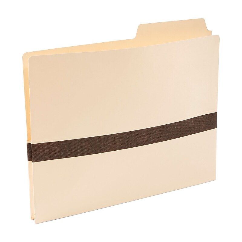 Staples File Pocket, 1" Expansion, Letter Size, Manila, 50/Box (18818) image 1