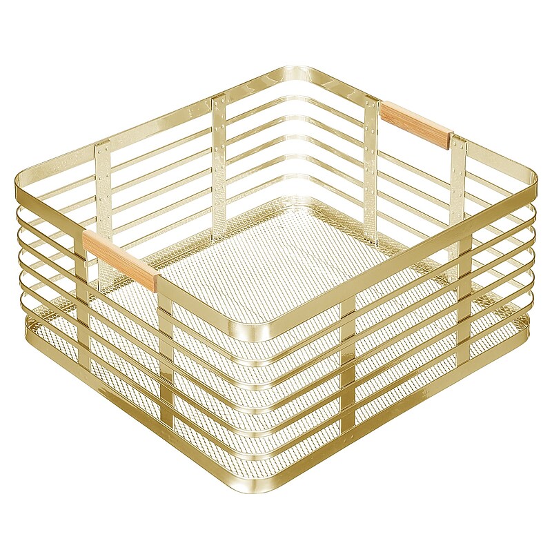 mDesign Steel Organizer, Soft Brass/Natural (25944) image 1