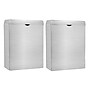 Alpine Industries Stainless Steel Napkin Disposal Receptacle, 10" x 3.74", Black,  2/Pack (451-SSB-MK)~#|#~A5880D84-8DA2-4219-B9E20C1EFCA554B8_sc7