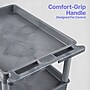 Luxor ENDURA XL 3-Shelf Utility Cart, Gray (TC111-G)~#|#~A58D128F-CE80-4B74-892D9B09BAB29334_sc7