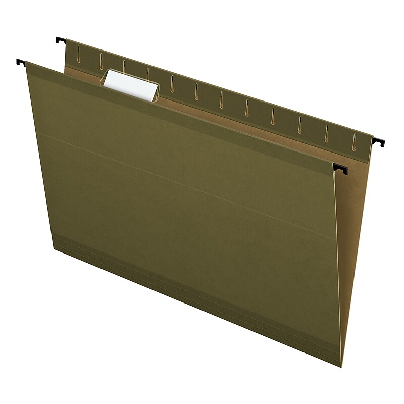 Pendaflex SureHook Hanging File Folders, Legal Size, Standard Green, 20/Box (PFX 6153 1/5) image 1