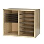 AdirOffice 500 Series 12-Compartment Literature Organizers, 20" x 20", Medium Oak (500-12-MEO)~#|#~A599C314-F119-4D9B-87F9FBFD5BE5D6F7_sc7