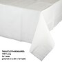 Creative Converting Touch of Color 108 in. x 54 in. Paper Table Covers, White, 6/Pack (710241)~#|#~A59B3C1A-2101-4D6A-9E363C1E3AB6AB92_sc7