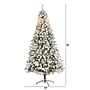 Nearly Natural 8' Flocked Rock Springs Spruce Artificial Christmas Tree with 500 Clear LED Lights (T1754)~#|#~A59C472B-5278-4493-AD60BAA6EE0C2DBA_sc7