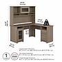 Bush Furniture Cabot 60"W L Shaped Computer Desk with Hutch and Storage, Ash Gray (CAB001AG)~#|#~A5A37CA8-C0C3-40E1-A5B904634620213E_sc7