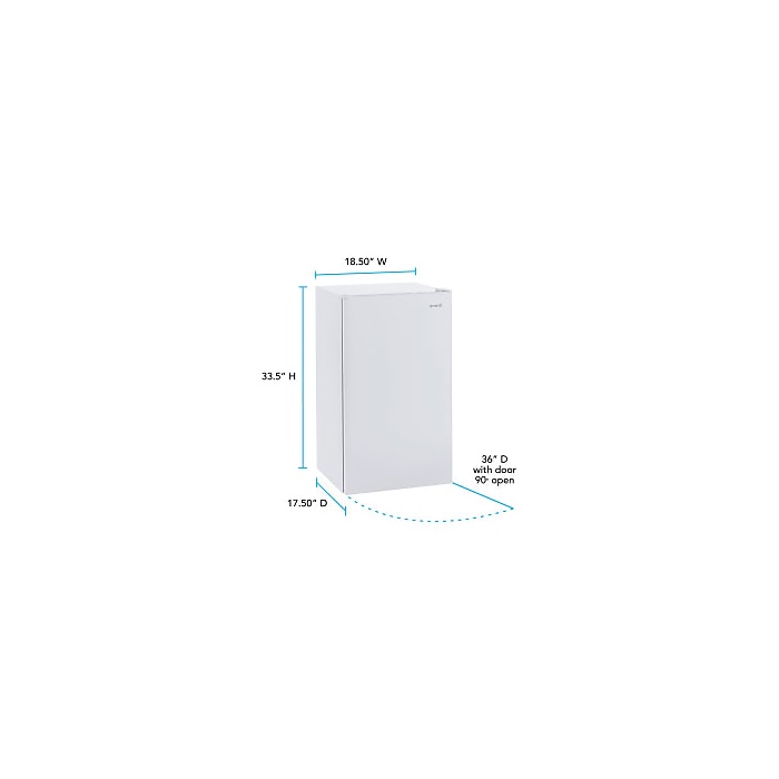 Avanti Reversible Door Refrigerator, 3.2 Cu. Ft., White, (RM3306W