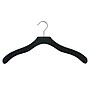 Nahanco 17" Wood Contemporary Top Hanger, Black, 100/Pack (2007-20B)~#|#~A5A66580-42C1-496A-8388A50914EDBBD6_sc7