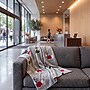 Safavieh Holiday Collection 4'-2" x 5'-0" Sleighbells Throw, Grey/Red (HOL2012A-5060)~#|#~A5AA3E9B-23A4-428A-AF7FE79B505BB74A_sc7