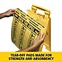 Rubbermaid "Over-The-Spill" Pad Tablet, 17" x 14", Yellow, 25/Pack (FG425400YEL)~#|#~A5ABD060-C590-4C97-A8EA6AEF78944D17_sc7