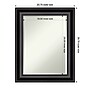 Amanti Art Grand Black Frame Wall Mirror, 29.75" x 23.75" (A42674593130)~#|#~A5AD43DE-5CDF-4D60-AF36717B9F306E0B_sc7